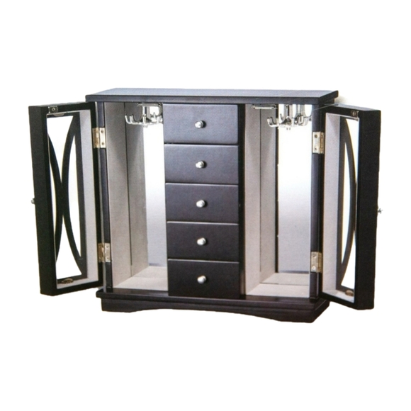 Other - Wood & Glass Jewelry Armoire